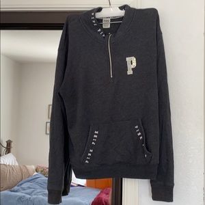 PINK Sequin Quarterzip